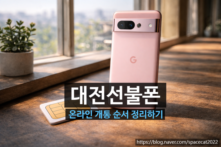  대전선불폰 온라인 개통 순서 정리하기