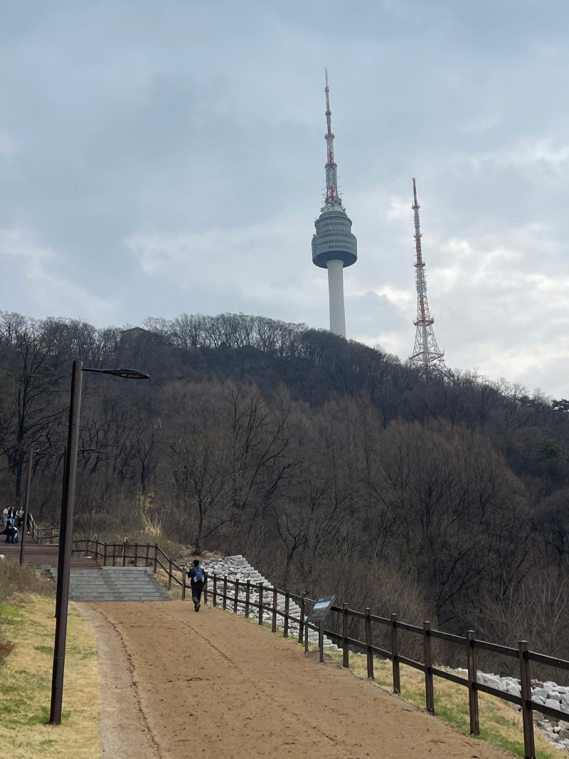 [남산 270m] 남산타워 전망대까지 가장 빠르게 올라가는 길 _ 삼순이계단 (공영주차장 출발) | ....