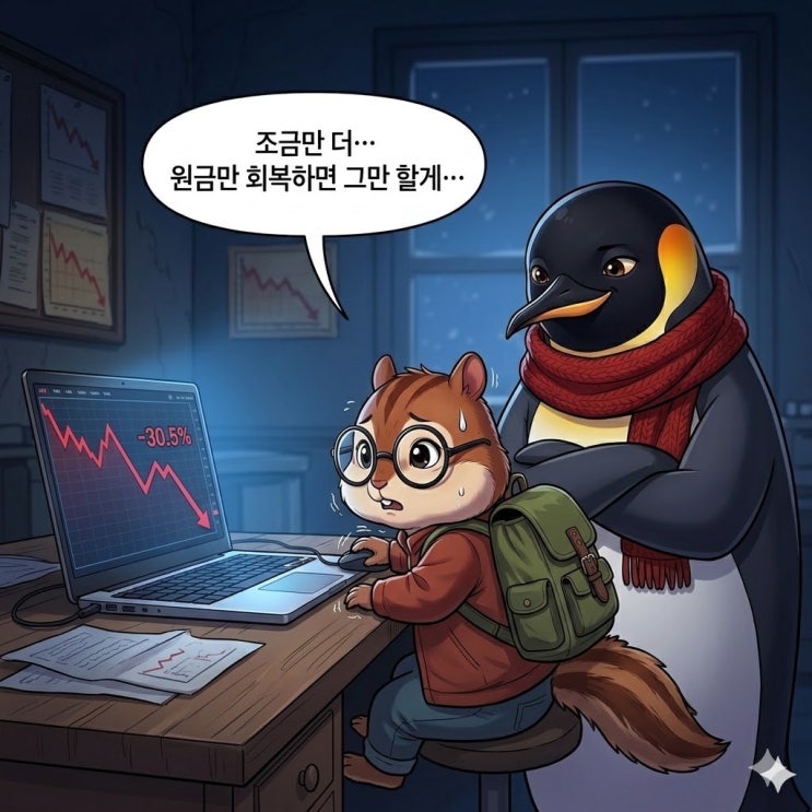  원금만 회복하면 그만할께 ...정말 ? | 손실 회복의 심리적 함정 (웹툰 14탄)