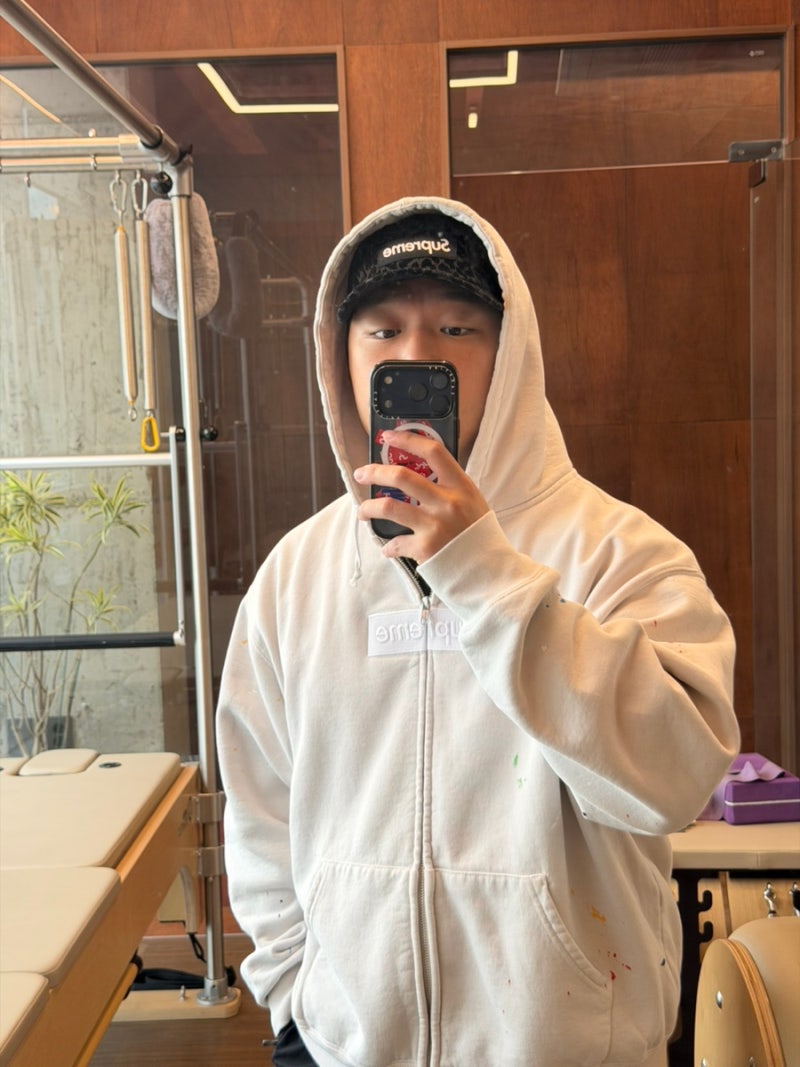 사이즈 추천 슈프림 마르지엘라 박스로고후드집업 구매후기 및 착샷