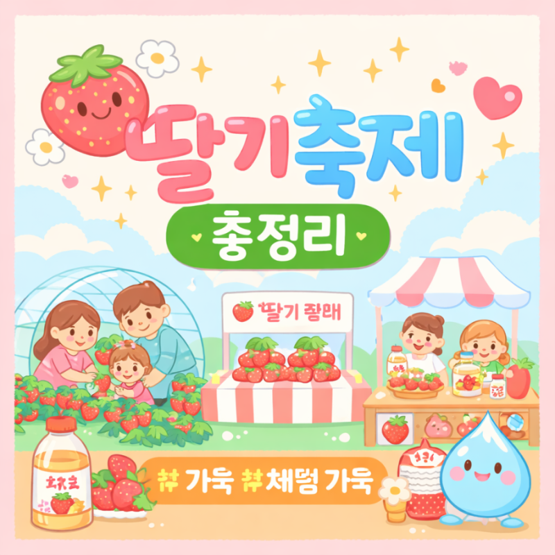 전국 딸기축제 총정리! 봄에 꼭 가봐야 할 딸기축제, 봄축제지금가세요! 논산딸기축제, 양평,....