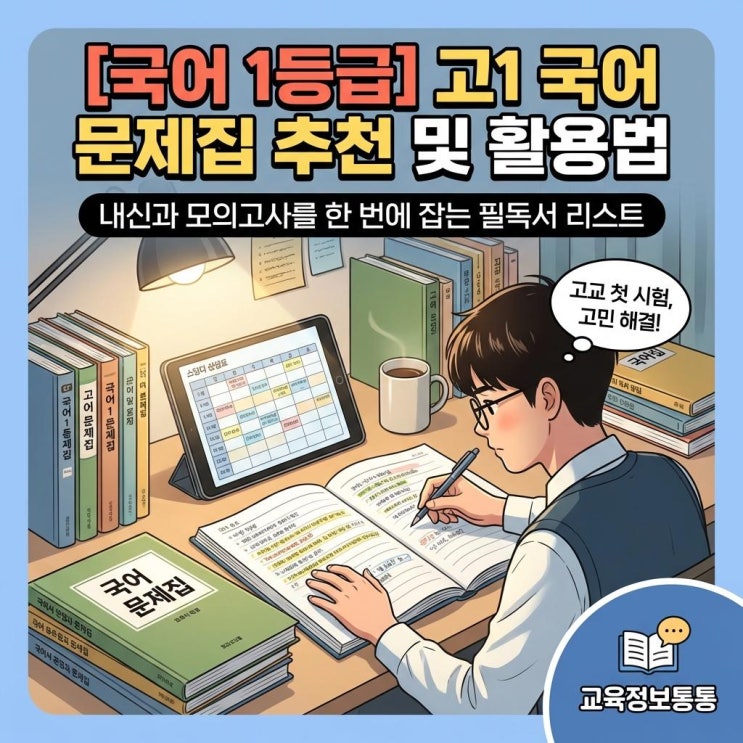  [국어 1등급] 고1국어문제집 추천 및 활용법: 내신과 모의고사를 한 번에 완벽 대비
