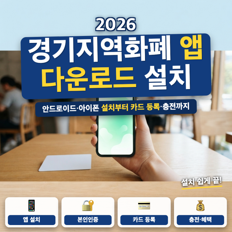 경기지역화폐 다운로드 설치, 지역화폐 안내 (+ 아이폰 안드로이드 설치, 카드 등록 신청 충....