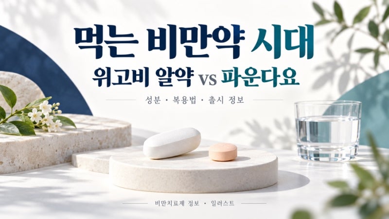 먹는 비만약 시대, 위고비 알약 vs 파운다요! 효과·복용법·가격·한국 출시까지