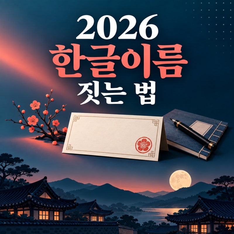한글이름 짓는 법｜출생신고·개명 때 한글 이름 쓰는 기준 총정리 (2026 한글날)