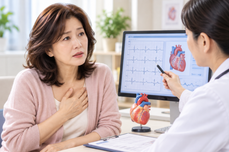 50대 여성 심장이 두근거릴 때, 갱년기일까 부정맥일까?