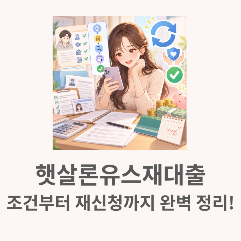 햇살론유스재대출 처음이라 조건부터 재신청까지 완벽정리