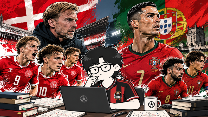 덴마크 포르투갈 UEFA 네이션스리그 축구 경기 분석 | 결장자, 배당, 승부예측 (2026년 10월 2일) ....
