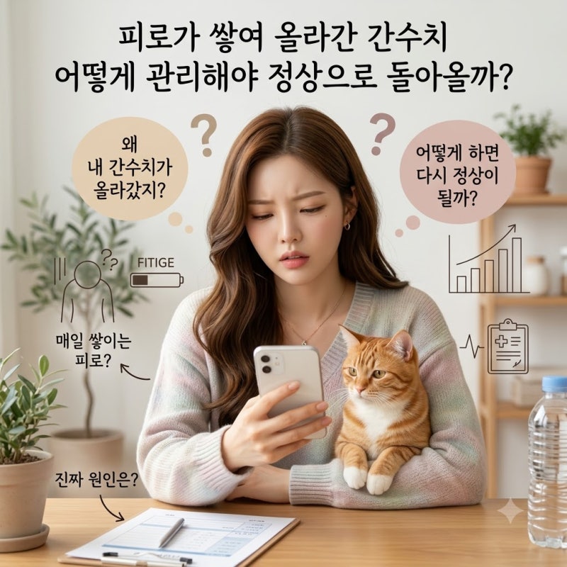 피로가 쌓여 올라간 간수치 어떻게 관리해야 정상으로 돌아올까?