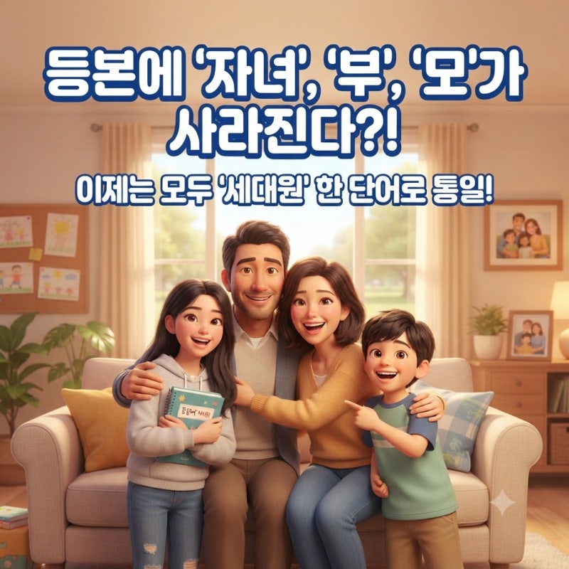 10월 29일부터 등본 뗄 때 이것 모르면 다시 떼야 합니다