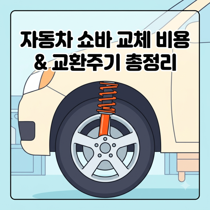 자동차 쇼바 교체 비용, 앞쪽 뒤쪽 가격과 교환주기 총정리