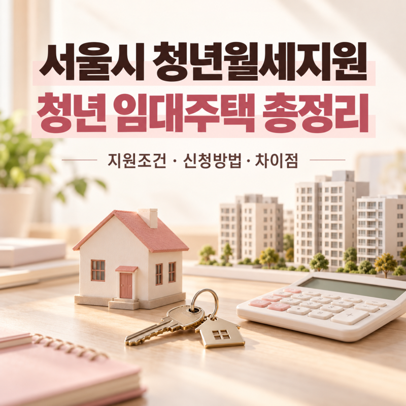 서울시 청년월세지원·청년 임대주택 지원조건과 신청방법, 차이점 정리