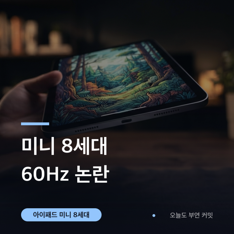 아이패드 미니 8세대 출시일·가격 전망 정리 (60Hz 논란)