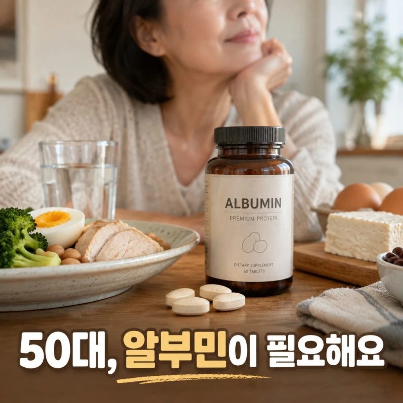 [알부민 효능] 50대 영양제 알부민 왜 필요한가? 영양제 고르는 기준. 선택 요령