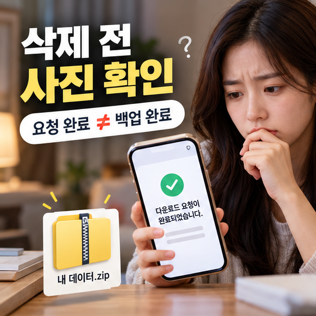 인스타 계정 삭제 전에 다운로드한 사진이 열리는지 확인하세요