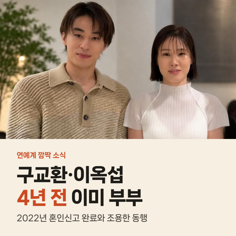 구교환 이옥섭 13년 열애의 반전, 2022년 극비 혼인신고와 결혼식 없는 동행