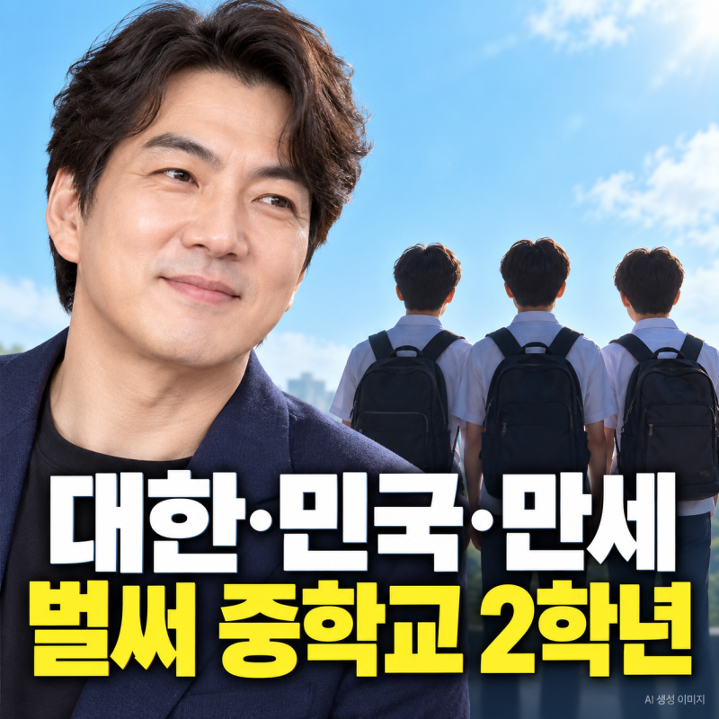 송일국 삼둥이 근황, 대한·민국·만세 벌써 중학교 2학년이라고?