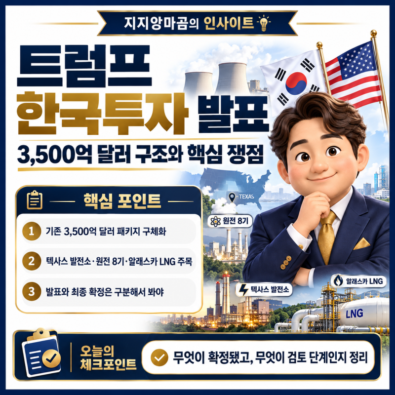 트럼프, 한국 대미투자 2,000억 달러 발표