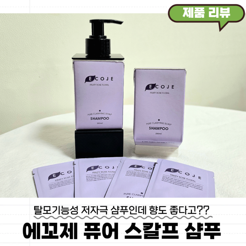 탈모샴푸추천 에꼬제 퓨어 클래리파잉 스칼프 샴푸 비건인증 저자극샴푸 사용 후기