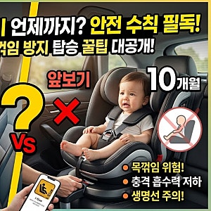 신생아 카시트 뒤보기 언제까지? 개월수 기준과 목꺾임 방지 탑승 팁