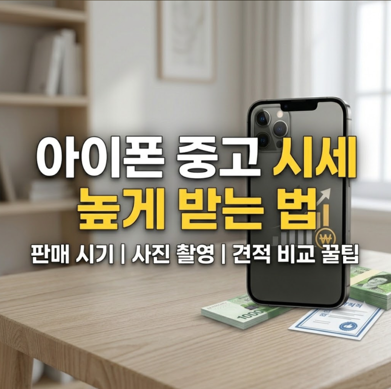 아이폰 중고 시세 높게 받는 법: 판매 시기부터 사진 촬영·견적 비교 꿀팁