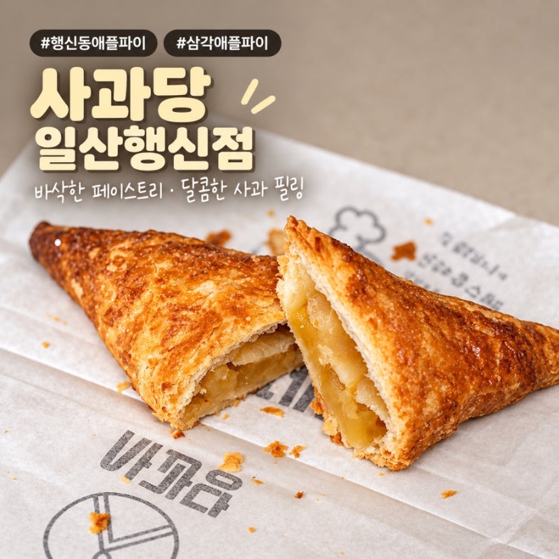 행신동 애플파이 맛집 사과당 일산행신점, 삼각애플파이·리얼사과주스 후기