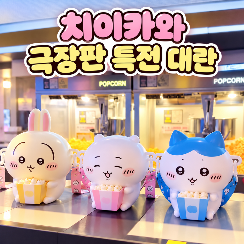 치이카와 극장판 특전 대란! 영화는 안 보고 굿즈만 받겠다고? 이제 영화표가 굿즈 교환권이....