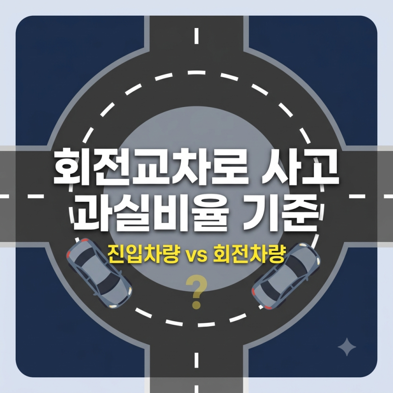 보험사가 20:80이라는데 맞을까? 회전교차로 사고 과실비율 체크법