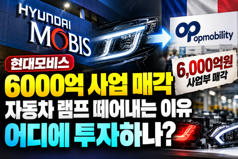 현대모비스 6000억 사업 매각…연매출 2.5조 램프를 왜 팔까? 돈은 어디에 투자하나