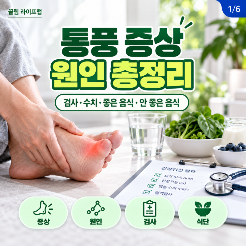 통풍 증상과 원인, 검사 수치부터 좋은 음식 안 좋은 음식까지