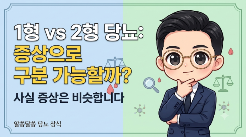 1형당뇨와 2형당뇨,증상으로 구분할 수 있을까?｜사실 증상은 비슷합니다.