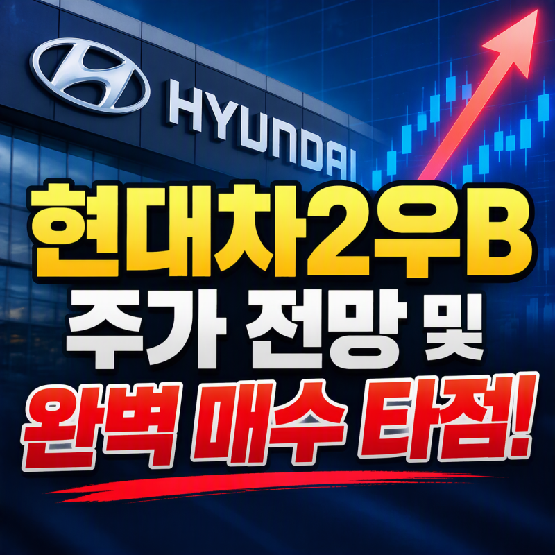 [주식분석] 현대차2우B 주가 전망 및 완벽 매수 타점! (배당과 성장, 자동차와 로봇 생산의 시....