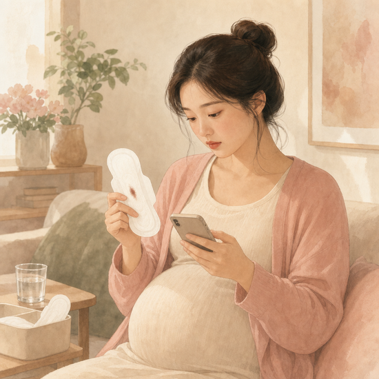 임신 초기 갈색 냉 원인, 출혈 양과 통증으로 다음 행동 정하기