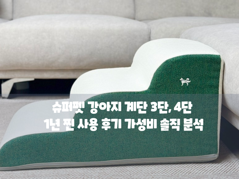슬개골 걱정 끝 슈퍼펫 강아지 계단 3단, 4단 1년 찐 사용 후기 가성비 솔직 분석