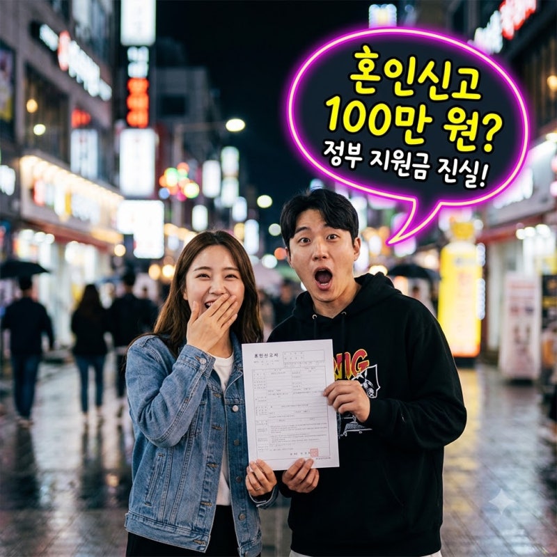 혼인신고만 해도 현금 100만 원? 신혼부부 결혼 지원금 신청 대상의 진실