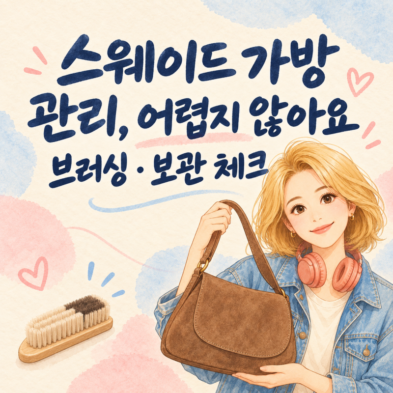 스웨이드 가방 관리법, 물얼룩·이염을 줄이는 브러싱과 보관 요령