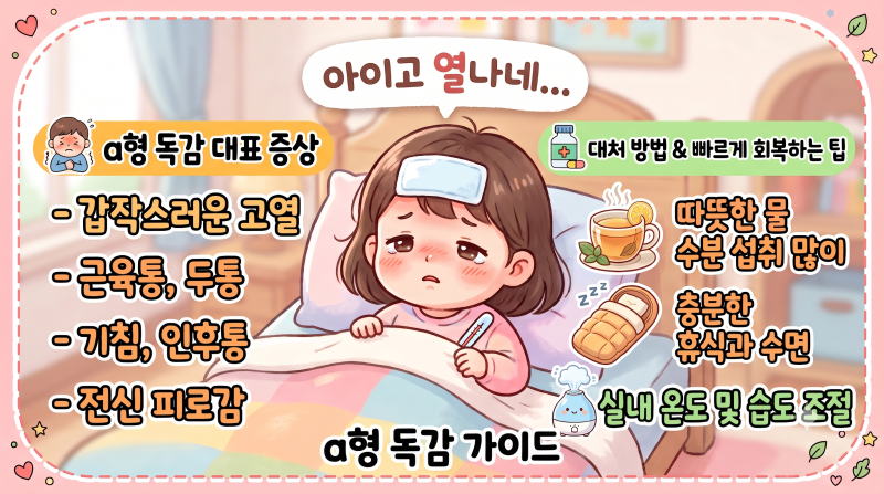 [건강] 요즘 유행하는 a형 독감 완정 정복 주요 증상, 대처법, 빨리 낫는 법 꿀팁 총정리