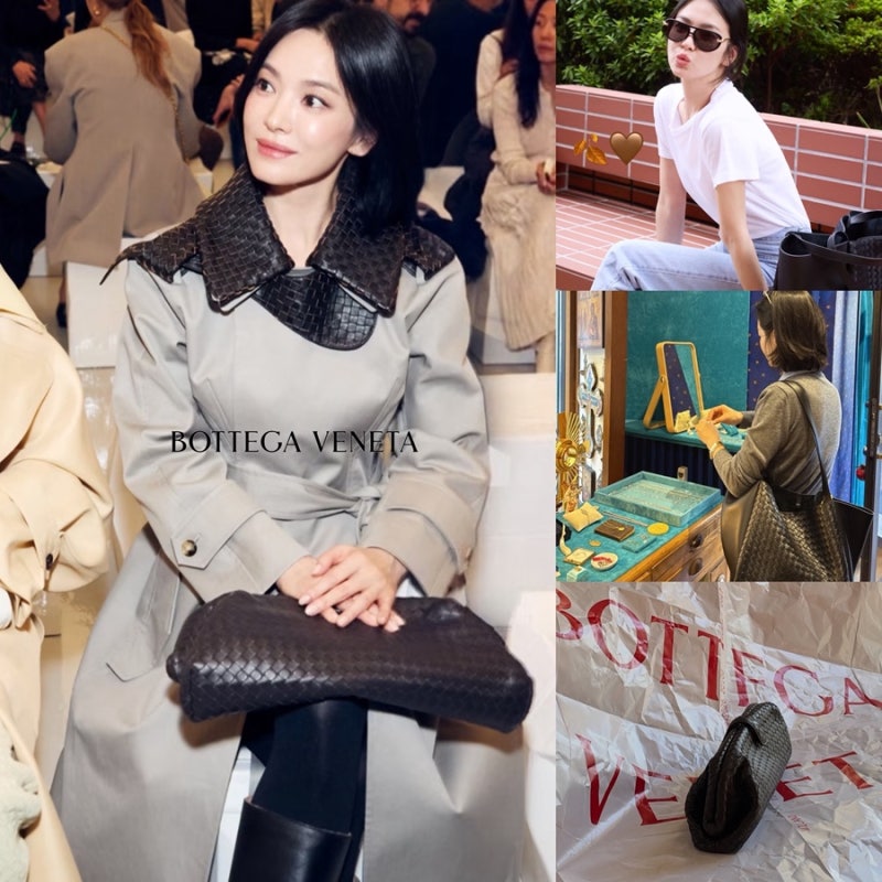 송혜교 보테가베네타 쇼 착장 정보 총정리! 올가을 따라입고 싶은 코디 (트렌치코트·부츠·....
