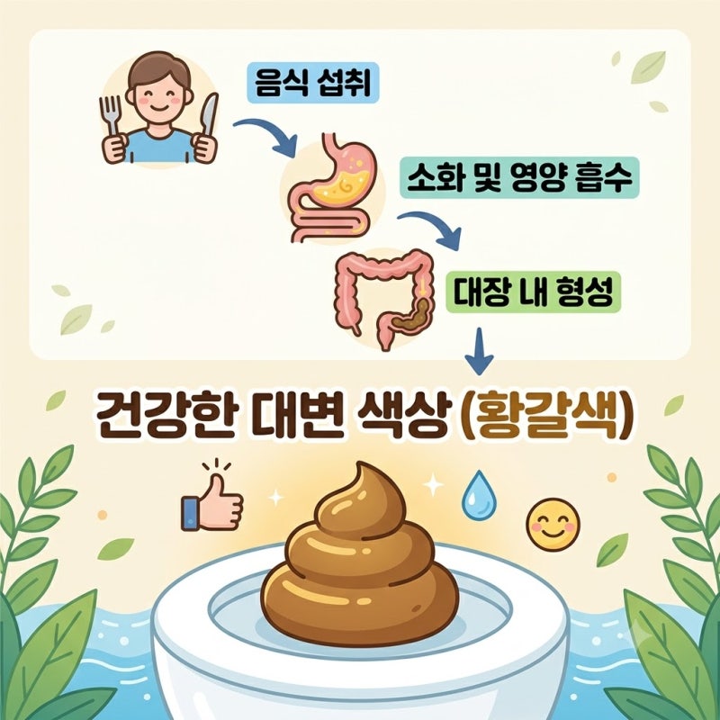 대변 색깔이 변하는 이유? 녹색, 검은색, 황갈색 변 색상별 건강 상태 및 원인 총정리