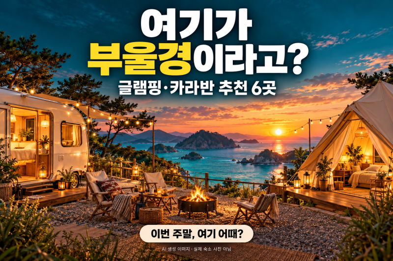 “우리 여기 갈까?” 부산 근교·울산·경남 감성 글램핑장 추천 6곳 ️