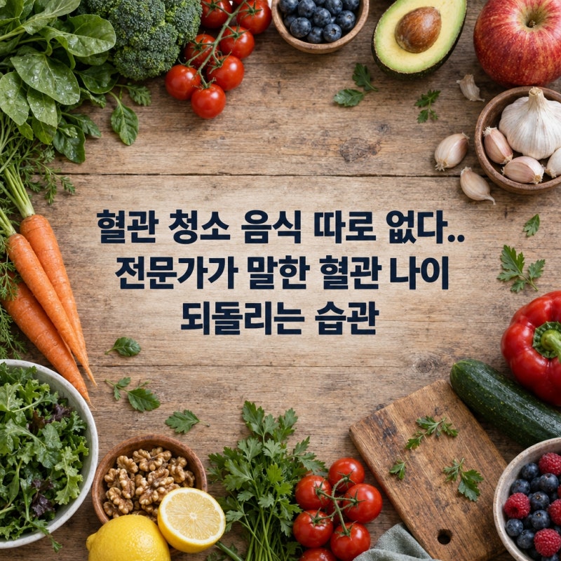 "혈관 청소 음식" 따로 없다.. 전문가가 말한 혈관 나이 되돌리는 습관
