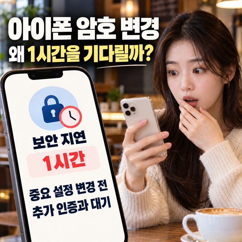 아이폰 암호 바꾸는데 ‘1시간 기다리세요’…고장인 줄 알았던 보안 설정