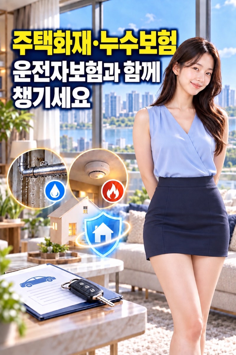주택화재·누수보험 꼭 챙기세요, 운전자보험과 함께 관리하면 좋은 이유