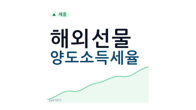 해외선물 양도소득세율, 11% 계산과 5월 신고 흐름 정리