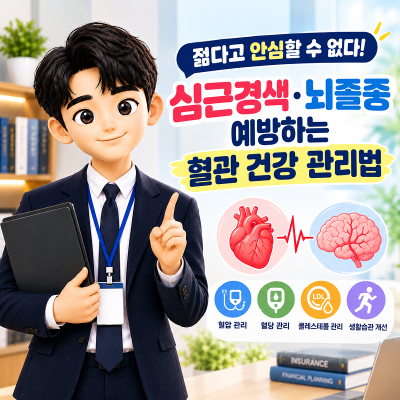 젊다고 안심할 수 없다! 심근경색·뇌졸중 예방하는 혈관 건강 관리법