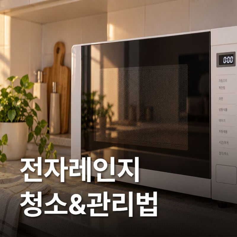 전자레인지 청소 이렇게 쉬웠어? 물과 식초로 찌든때 싹