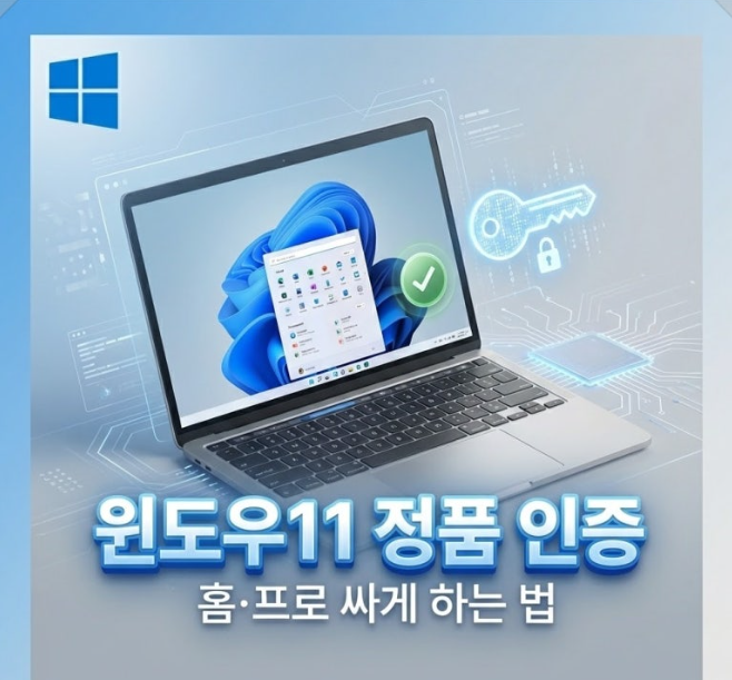 윈도우11 정품인증 1만원대 시디키 구매부터 업데이트 방법까지
