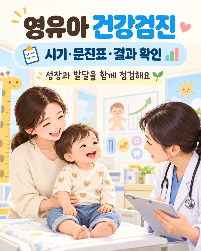 영유아 건강검진 시기 총정리｜문진표 작성·결과 확인·놓쳤을 때 방법