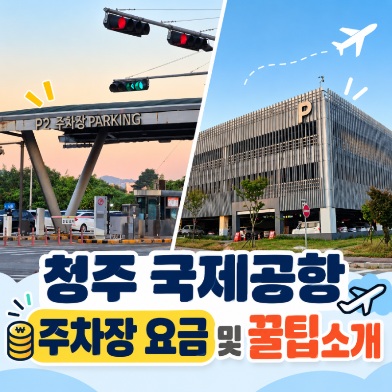 청주공항 주차장 요금 및 꿀팁 소개