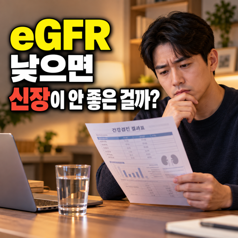 eGFR 낮게 나와서 걱정되나요? 신장기능 수치 해석과 관리법
